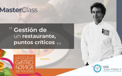 EL Chef y Jurado de MasterChef España, Pepe Rodríguez, Imparte MasterClass en la Escuela Gastronómica de Toledo